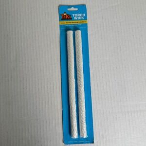 Tiki Brand Torch Wicks 9"‎ Long Life Fiberglass Replacement Pkg of 2 NEW
